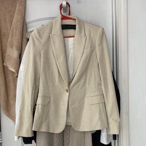 XS ZARA blazer (beige & gold sparkly)